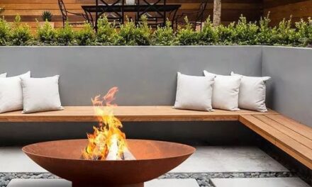 Fire Pit Brings the Sizzle to This Stampede Party